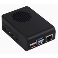 Gabinete ABS preto para Raspberry Pi 4B