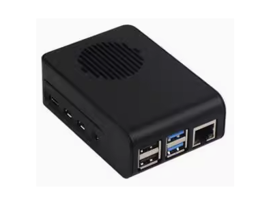 Gabinete ABS preto para Raspberry Pi 4B - Imagem 1