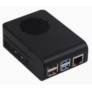 Gabinete ABS preto para Raspberry Pi 4B
