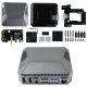 Gabinete de alum&iacute;nio Argon One para Raspberry Pi 4B com ventoinha e placa adaptadora - Thumb - 1