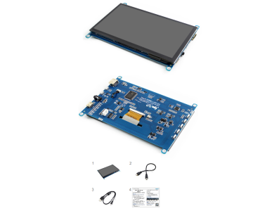 Tela LCD HDMI 7 polegadas (H) compat&iacute;vel com Raspberry Pi e RP2040 - Imagem 7