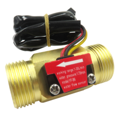 Sensor de Fluxo de &Aacute;gua ZJ-B6 G3/4 1-30 L/min 5-15 V Lat&atilde;o para Arduino