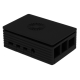 Gabinete preto moldado por inje&ccedil;&atilde;o para Raspberry Pi 4B, suporta ventiladores 3007 - Thumb - 1