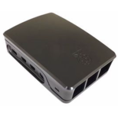 Gabinete ABS preto para Raspberry Pi 4B