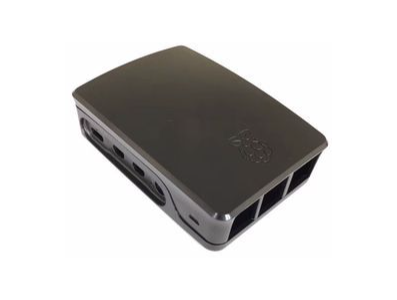 Gabinete ABS preto para Raspberry Pi 4B - Imagem 1