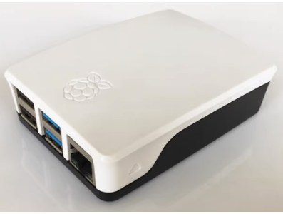 Gabinete ABS preto e branco para Raspberry Pi 4B vers&atilde;o China - Imagem 1