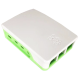 Gabinete ABS branco e verde para Raspberry Pi 4B (vers&atilde;o China) - Thumb - 1