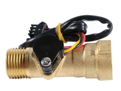Sensor de Fluxo de &Aacute;gua ZJ-B8 (Sea) G1/2 1-30 L/min 3-24 V Lat&atilde;o - Imagem 1