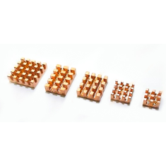 Dissipador 5 em 1 em cobre puro para Raspberry Pi 4B