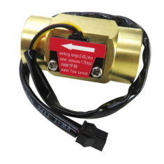 Sensor de Fluxo de &Aacute;gua ZJ-B9 G3/4 2-50 L/min 5-24V Lat&atilde;o