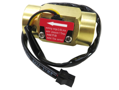 Sensor de Fluxo de &Aacute;gua ZJ-B9 G3/4 2-50 L/min 5-24V Lat&atilde;o - Imagem 1
