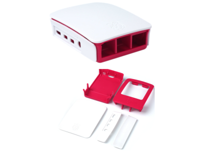 Gabinete ABS vermelho e branco para Raspberry Pi 4B - Imagem 7