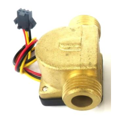 Sensor de fluxo de &aacute;gua ZJ-B13 G1/2 1-30 L/min 4,5-18 V Lat&atilde;o para Arduino