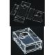 Gabinete acr&iacute;lico transparente para Raspberry Pi 4B com suporte para ventoinhas modelo 3007/3010 - Thumb - 7