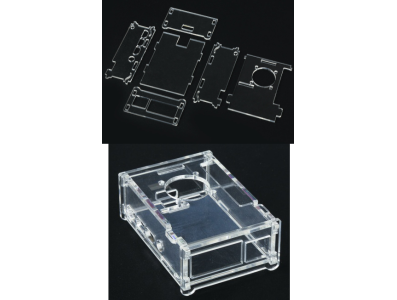 Gabinete acr&iacute;lico transparente para Raspberry Pi 4B com suporte para ventoinhas modelo 3007/3010 - Imagem 7