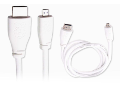 Cabo Micro HDMI 1 m Original para Raspberry Pi 4B - Imagem 1
