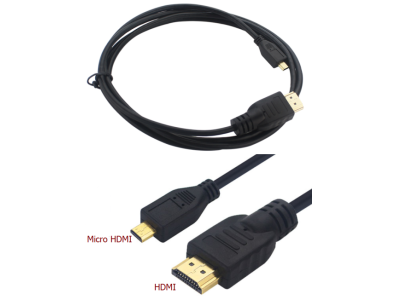 Cabo Micro HDMI para HDMI 1,5 m preto com condutor em a&ccedil;o revestido de cobre para Raspberry Pi 4B/Pi 5 - Imagem 7