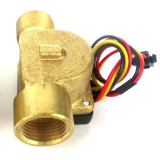 Sensor de Fluxo de &Aacute;gua (Sea) ZJ-B26 G1/2 1-30 L/min 4,5-18 V Lat&atilde;o
