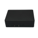 Gabinete met&aacute;lico em alum&iacute;nio preto para Raspberry Pi 4B - Thumb - 1