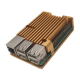 Gabinete em alum&iacute;nio dourado para Raspberry Pi 4B - Thumb - 1