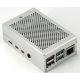 Caixa em liga de alum&iacute;nio prateada para Raspberry Pi 4B compat&iacute;vel com ventoinhas 3007/3010 - Thumb - 1