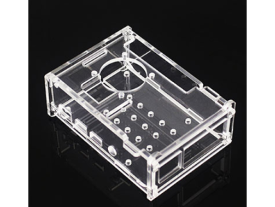 Gabinete acr&iacute;lico para Raspberry Pi 4B para instala&ccedil;&atilde;o de ventoinhas 3007 ou tela touch 3,5 polegadas - Imagem 1