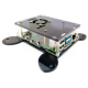 Gabinete acr&iacute;lico preto tipo parede para Raspberry Pi 4B, suporta ventoinhas 3007/3010 - Thumb - 1
