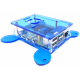 Gabinete acr&iacute;lico azul tipo parede para Raspberry Pi 4B, suporta ventoinhas 3007/3010 - Thumb - 1