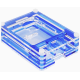 Gabinete acr&iacute;lico multicamadas (9 camadas) azul e transparente para Raspberry Pi 4B, compat&iacute;vel com ventoinhas 3007/3010 - Thumb - 1