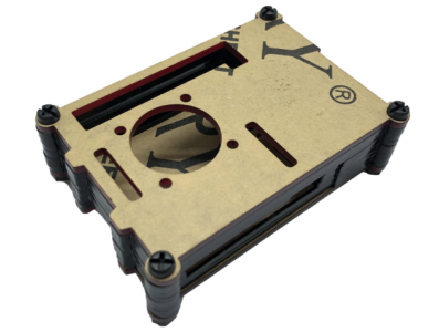 Gabinete acr&iacute;lico marrom escuro 9 camadas para Raspberry Pi 4B com suporte para ventoinhas 3007/3010 - Imagem 1