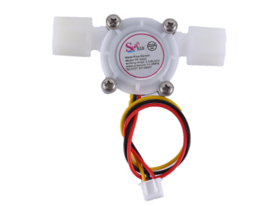 Sensor de Fluxo de &Aacute;gua ZJ-S402 (Sea) 0,3 a 6 L/min Di&acirc;metro externo 6,35 mm Branco para Arduino - Imagem 1