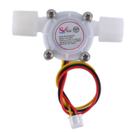 Sensor de Fluxo de &Aacute;gua ZJ-S402 (Sea) 0,3 a 6 L/min Di&acirc;metro externo 6,35 mm Branco para Arduino