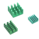 Conjunto de dissipadores de alum&iacute;nio 3 em 1 verde para Raspberry Pi 4B - Thumb - 1