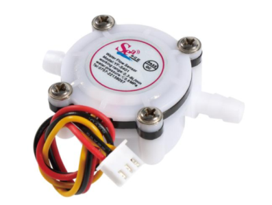 Sensor de fluxo de &aacute;gua ZJ-S401 (Sea) 0,3-6 L/min 3,5 mm branco - Imagem 1