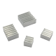 Conjunto 4 em 1 de dissipadores t&eacute;rmicos em alum&iacute;nio branco para Raspberry Pi 4B - Thumb - 1