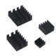 Conjunto 4 em 1 de dissipadores de calor em alum&iacute;nio preto para Raspberry Pi 4B - Thumb - 1