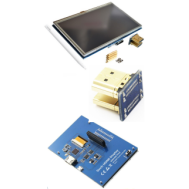 Display OLED/LCD 5 polegadas com touchscreen resistivo, interface HDMI e resolu&ccedil;&atilde;o 800&times;480 para PI3