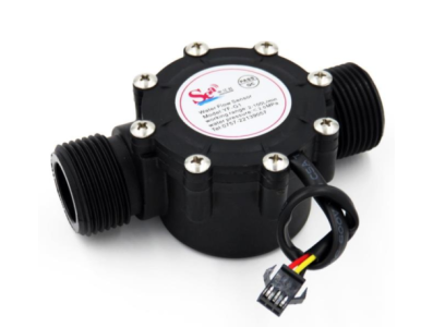 Sensor de Fluxo de &Aacute;gua Sea ZJ-G1 DN25, 2-100 L/min, 5-24V, Preto - Imagem 1