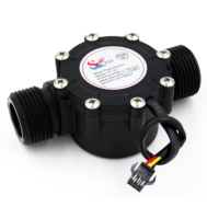 Sensor de Fluxo de &Aacute;gua Sea ZJ-G1 DN25, 2-100 L/min, 5-24V, Preto