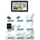Tela LCD capacitiva 10,1 polegadas 1024x600 com interfaces HDMI, VGA e AV e gabinete protetor para Raspberry Pi - Thumb - 1