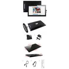 Display LCD HDMI 13,3'' (H) com case