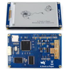 M&oacute;dulo de tela e-paper 4,3 polegadas preto e branco duas cores 800&times;600 com suporte a NandFlash e cart&atilde;o SD para Raspberry Pi 3/Z