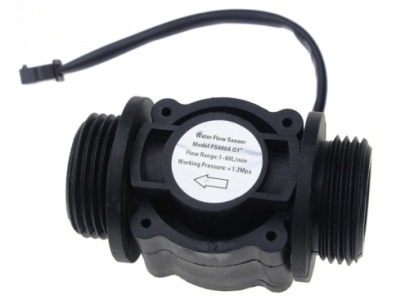 Sensor de Fluxo de &Aacute;gua Sea FS400A G1 1-60 L/min 3,5-24 V Preto - Imagem 1