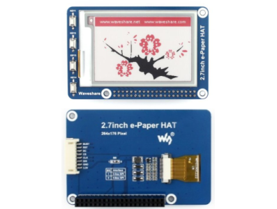 Display e-Paper HAT 2,7" (B) E-Ink - Imagem 1