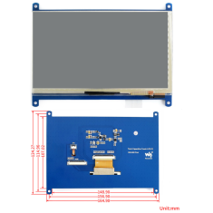 Display 7 polegadas LCD Touch Capacitivo (F)