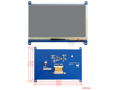 Display 7 polegadas LCD Touch Capacitivo (F) - Imagem 1