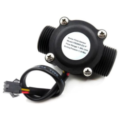 Sensor de Fluxo de &Aacute;gua FS300A G3/4 1-60 L/min 5-24V Preto