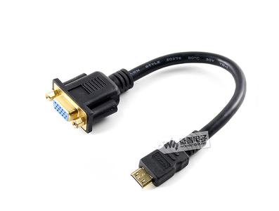 Linha de transfer&ecirc;ncia Mini HDMI para VGA - Imagem 1
