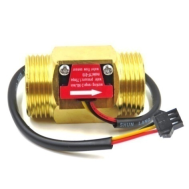 Sensor de Fluxo de &Aacute;gua ZJ-B10 DN25 2 a 50 L/min 3,5 a 24 V Lat&atilde;o