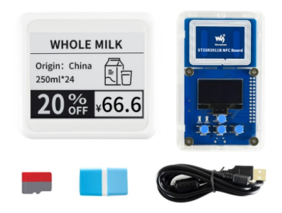 Kit de avalia&ccedil;&atilde;o com display e-Paper 7,5 polegadas e NFC - Imagem 1